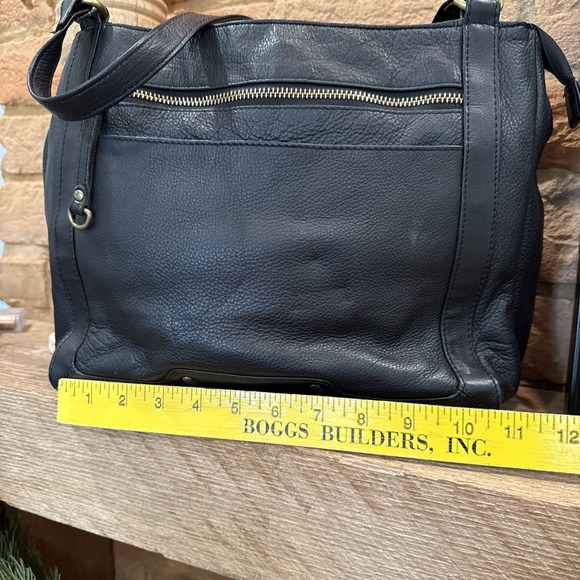 Great  American Leather Works Handbag Shoulder Bag Black  Leather Purse - Picture 4 of 11